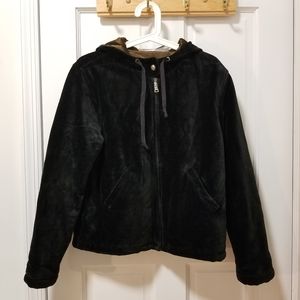 Vintage! Liz Claiborne Black Velvet Parka Jacket